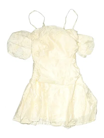 Pre-owned Assorted Brands Cocktail Dress In White