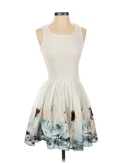 Pre-owned Assorted Brands Cocktail Dress In White