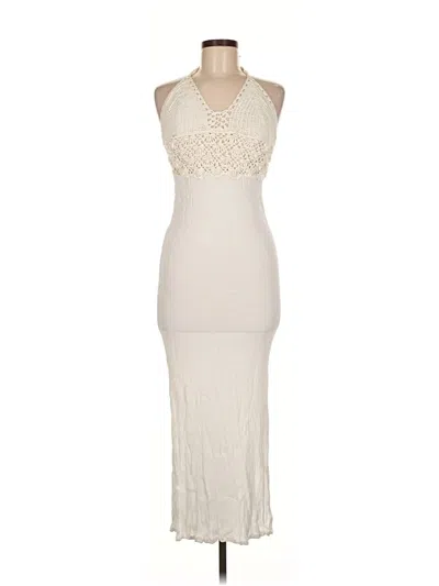Pre-owned Assorted Brands Cocktail Dress In White