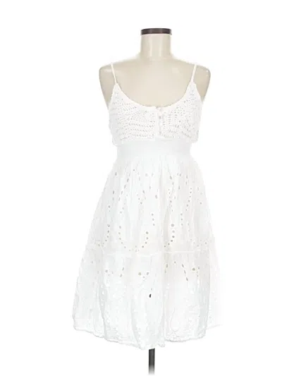 Pre-owned Assorted Brands Cocktail Dress In White