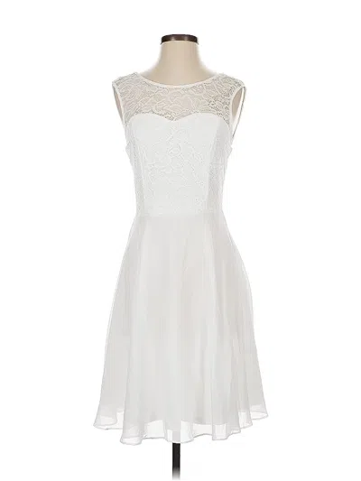 Pre-owned Assorted Brands Cocktail Dress In White