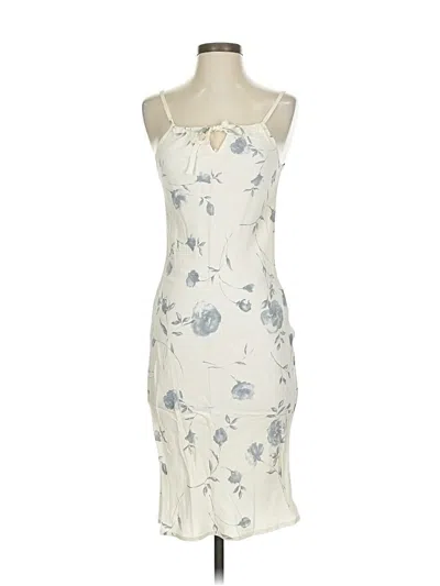 Pre-owned Assorted Brands Cocktail Dress In White