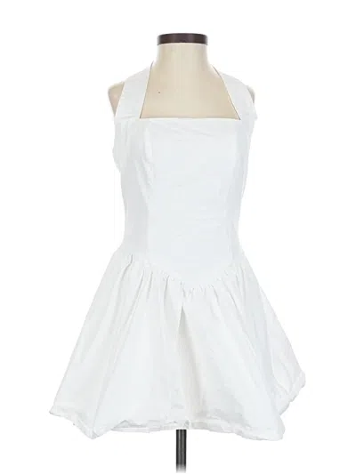 Pre-owned Assorted Brands Cocktail Dress In White