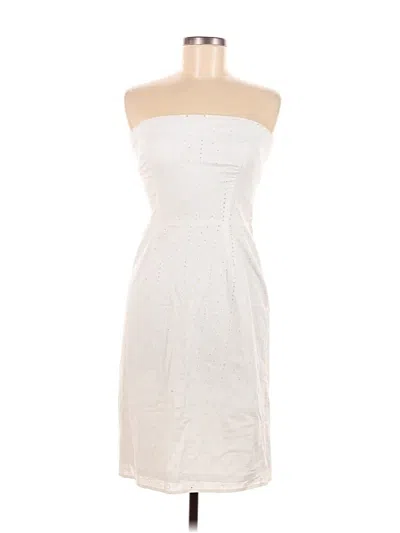 Pre-owned Assorted Brands Cocktail Dress In White
