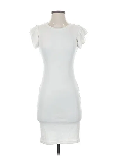 Pre-owned Assorted Brands Cocktail Dress In White