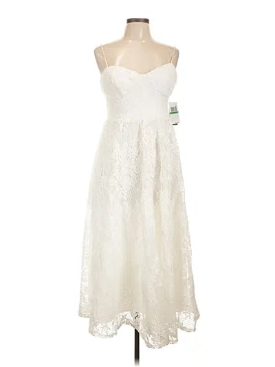 Pre-owned Assorted Brands Cocktail Dress In White