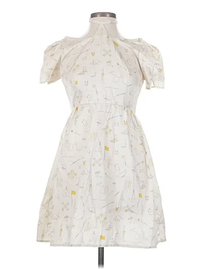 Pre-owned Assorted Brands Cocktail Dress In White