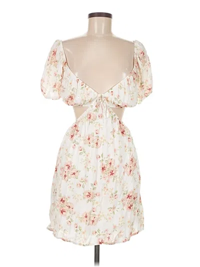 Pre-owned Assorted Brands Cocktail Dress In White