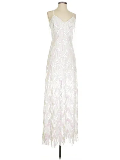 Pre-owned Assorted Brands Cocktail Dress In White