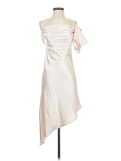 Pre-owned Assorted Brands Cocktail Dress In White