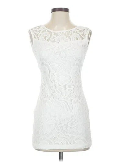 Pre-owned Assorted Brands Cocktail Dress In White
