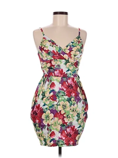 Pre-owned Assorted Brands Cocktail Dress In White
