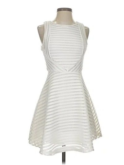 Pre-owned Assorted Brands Cocktail Dress In White