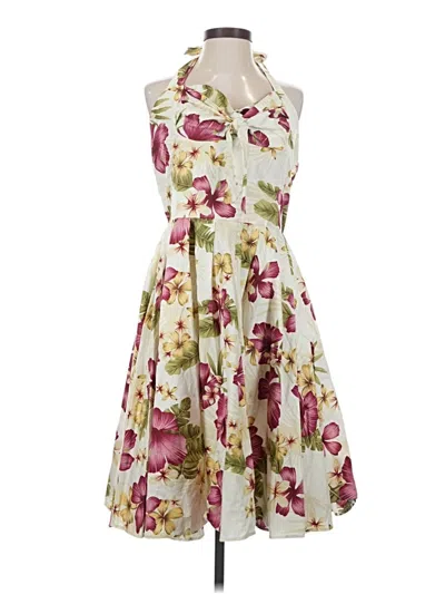 Pre-owned Assorted Brands Cocktail Dress In White