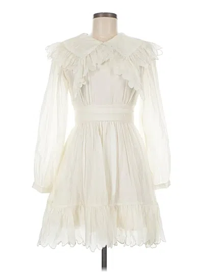 Pre-owned Assorted Brands Cocktail Dress In White