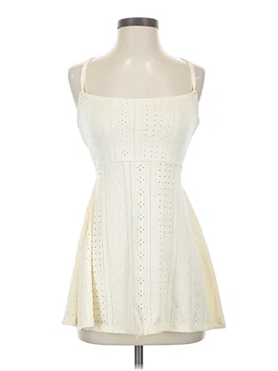 Pre-owned Assorted Brands Cocktail Dress In White