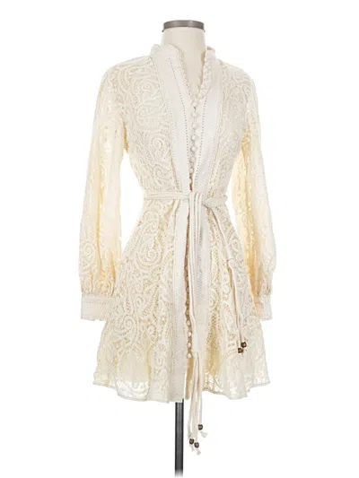 Pre-owned Assorted Brands Cocktail Dress In White