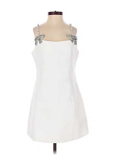 Pre-owned Assorted Brands Cocktail Dress In White