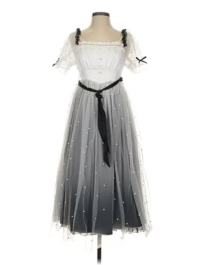 Pre-owned Assorted Brands Cocktail Dress In White