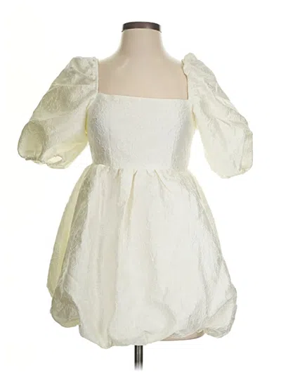 Pre-owned Assorted Brands Cocktail Dress In White