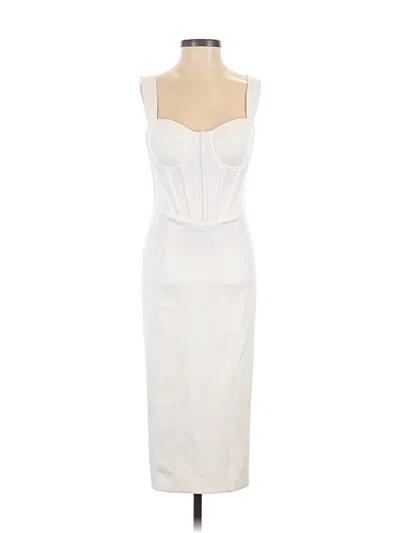 Pre-owned Assorted Brands Cocktail Dress In White