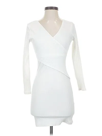 Pre-owned Assorted Brands Cocktail Dress In White