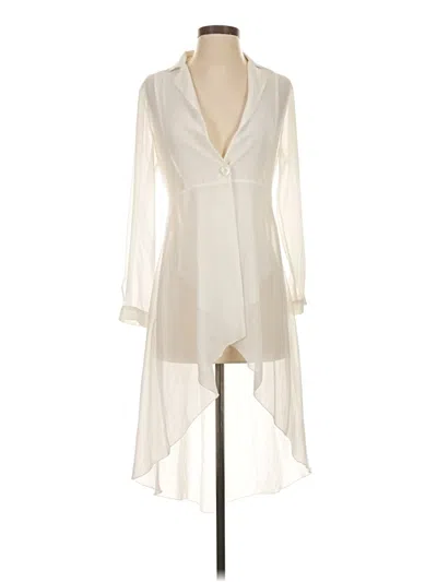 Pre-owned Assorted Brands Cocktail Dress In White