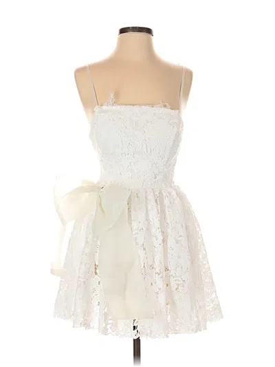 Pre-owned Assorted Brands Cocktail Dress In White