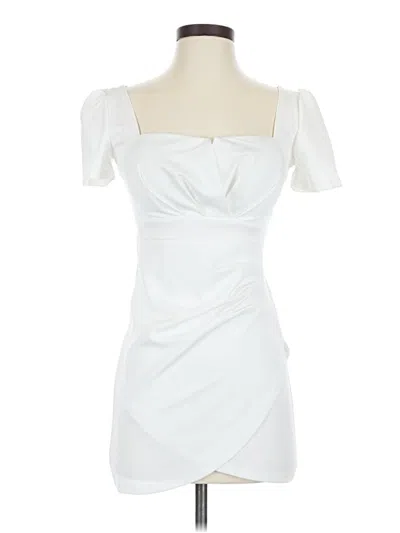 Pre-owned Assorted Brands Cocktail Dress In White