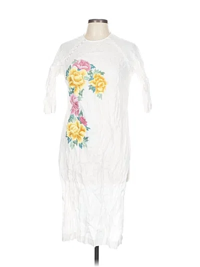 Pre-owned Assorted Brands Cocktail Dress In White