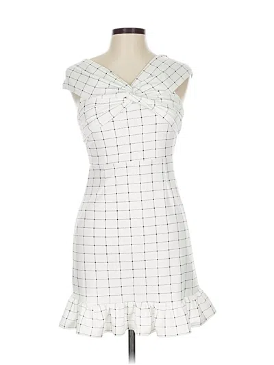Pre-owned Assorted Brands Cocktail Dress In White