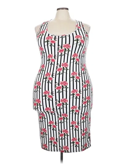Pre-owned Assorted Brands Cocktail Dress In White