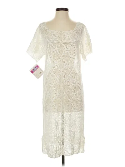Pre-owned Assorted Brands Cocktail Dress In White