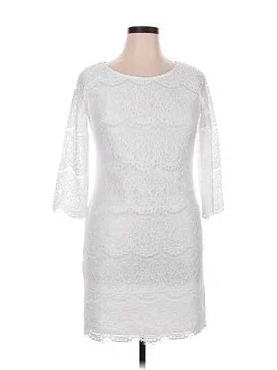 Pre-owned Assorted Brands Cocktail Dress In White
