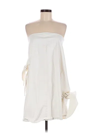 Pre-owned Assorted Brands Cocktail Dress In White
