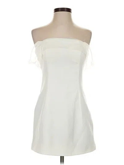 Pre-owned Assorted Brands Cocktail Dress In White