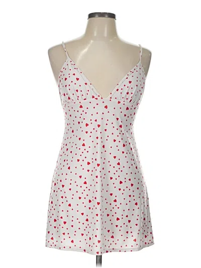 Pre-owned Assorted Brands Cocktail Dress In White