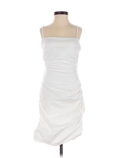Pre-owned Assorted Brands Cocktail Dress In White
