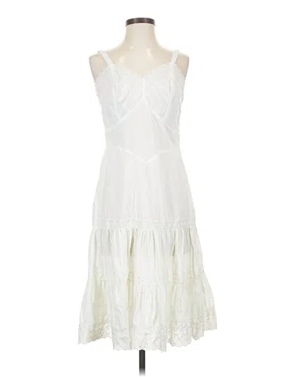 Pre-owned Assorted Brands Cocktail Dress In White