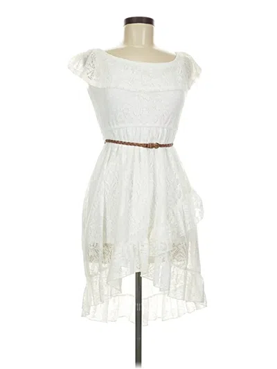 Pre-owned Assorted Brands Cocktail Dress In White