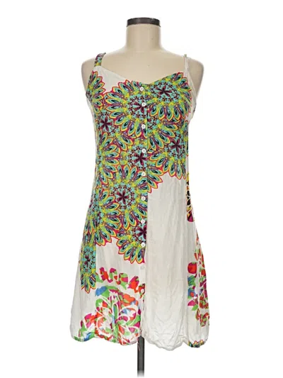 Pre-owned Assorted Brands Cocktail Dress In White