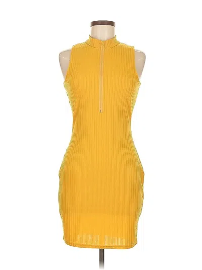 Pre-owned Assorted Brands Cocktail Dress In Yellow