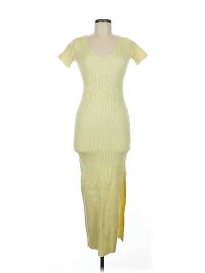 Pre-owned Assorted Brands Cocktail Dress In Yellow