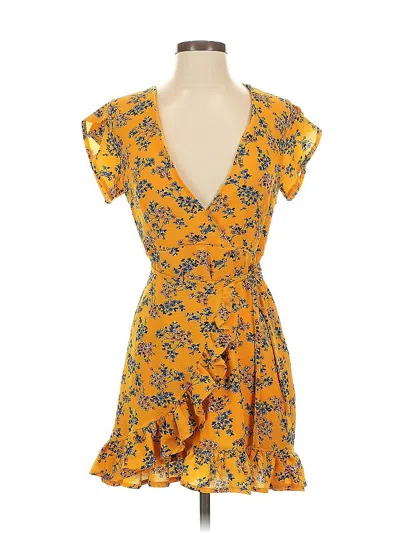 Pre-owned Assorted Brands Cocktail Dress In Yellow