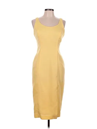 Pre-owned Assorted Brands Cocktail Dress In Yellow