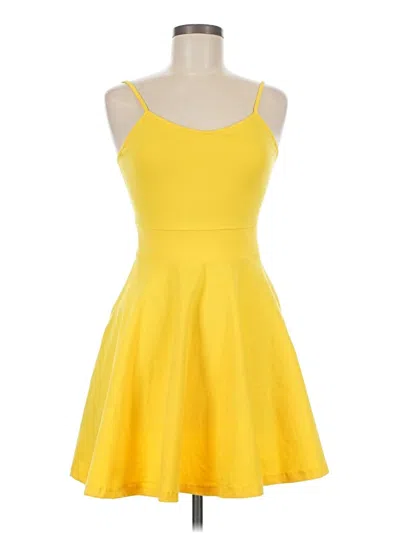 Pre-owned Assorted Brands Cocktail Dress In Yellow