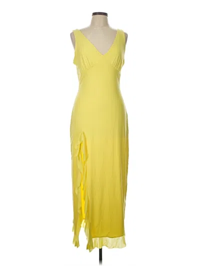 Pre-owned Assorted Brands Cocktail Dress In Yellow
