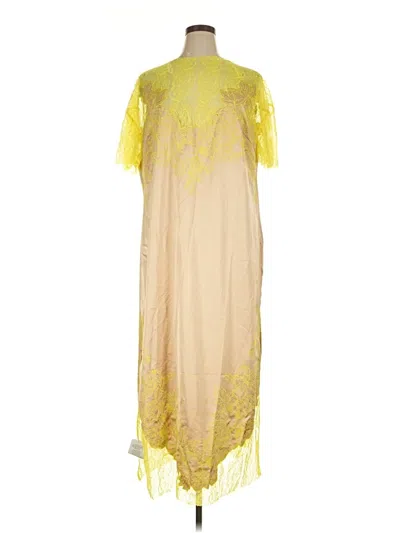 Pre-owned Assorted Brands Cocktail Dress In Yellow