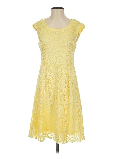 Pre-owned Assorted Brands Cocktail Dress In Yellow