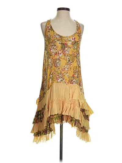 Pre-owned Assorted Brands Cocktail Dress In Yellow